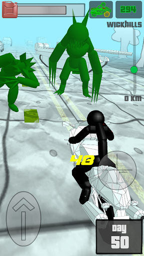 Stickman Zombie: Motorcycle Ra screenshot 7
