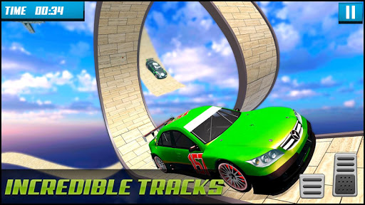 Racing Car Stunts : Mega Ramp car stunt races screenshot 1