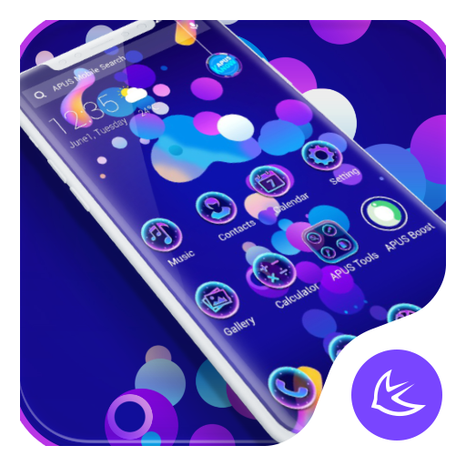 Dreamy Purple APUS Launcher theme आइकन