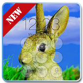 Rabbit Pop Lock Screen أيقونة