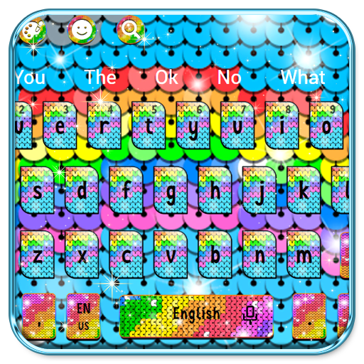 Sequin Rainbow Keyboard Themes icon