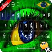 Flag Brazil Keyboard  Emoji 2018 on 9Apps