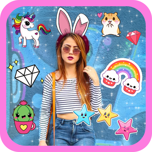 Cute Stickers for Photos : kaw icon