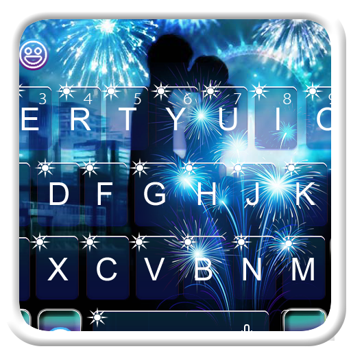 Romantic Love In The Firework Keyboard icon
