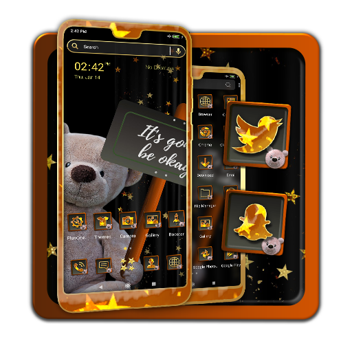 Cute Teddy Bear Launcher Theme icon