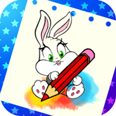 Coloriage draw &amp; paint : kids icon