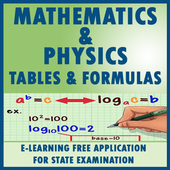 TABLES AND FORMULAS FOR MATHS AND PHYSICS icon
