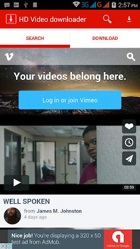 HD Video downloader free screenshot 1