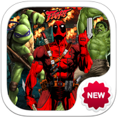 Deadpool Superhero Fighting icon