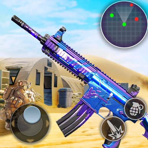 Shooter Battlefield: shooting FPS games 3D icon