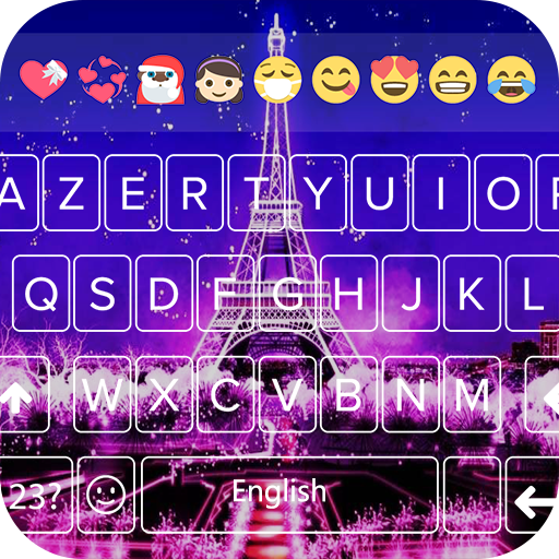 Eiffel Tower keyboard theme - Paris Night Keyboard icon