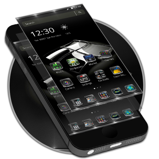 Reflector Black glass Theme icon