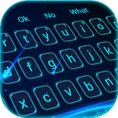 Neon Blue Keyboard Theme icon
