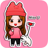 Unnie Doll Cute Stickers For Whatsapp icon