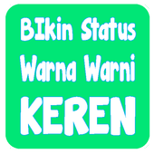 ikon Buat Status Warna Warni