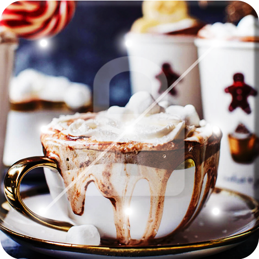 Christmas Sweet Hot Drinks Screen Lock icon