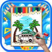 How to Draw Scenery Step by Step icon