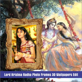 Lord Krishna Radha Photo Frames 3D Wallpapers Edit icon