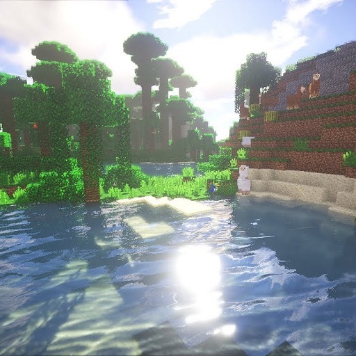 Shaders for MCPE. Add realistic to the cube आइकन