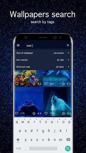 Blue Wallpapers PRO screenshot 2