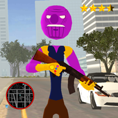 Super Thanos Stickman Rope Hero Gangstar Crime icon