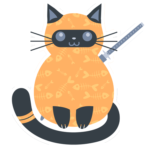 fat cat ninja - game for cats icon