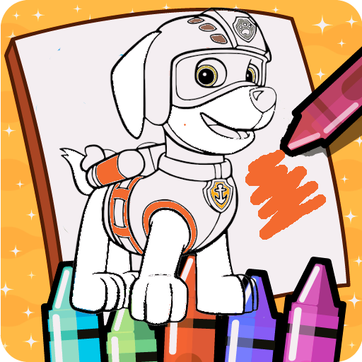 Hero Pups Patrol Coloring Game icon