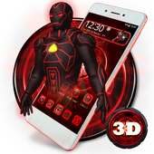 3D Red Iron Superhero Theme🤖 on 9Apps