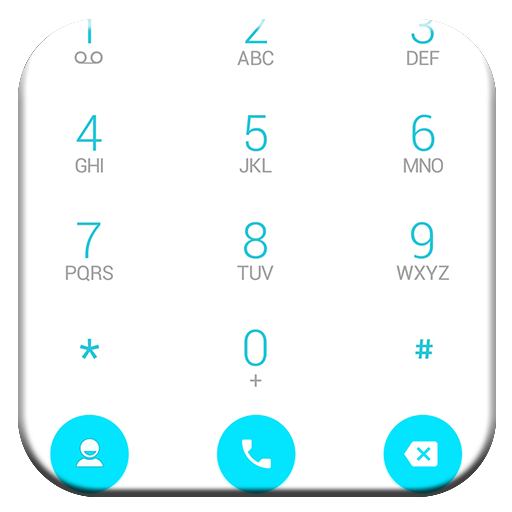 Dialer Theme Droid L White icon