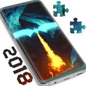 Fire animals puzzle game icon