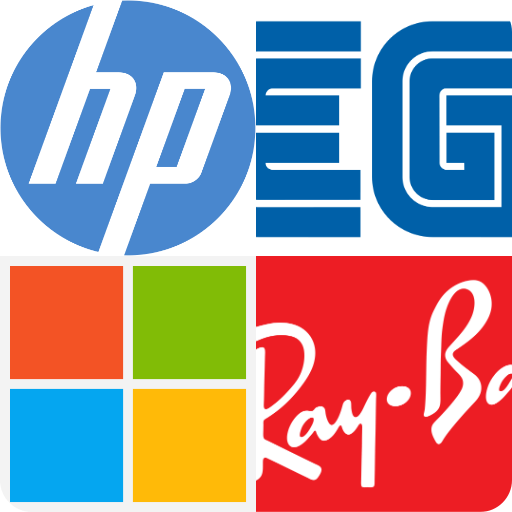 Guess logo quiz game . icon