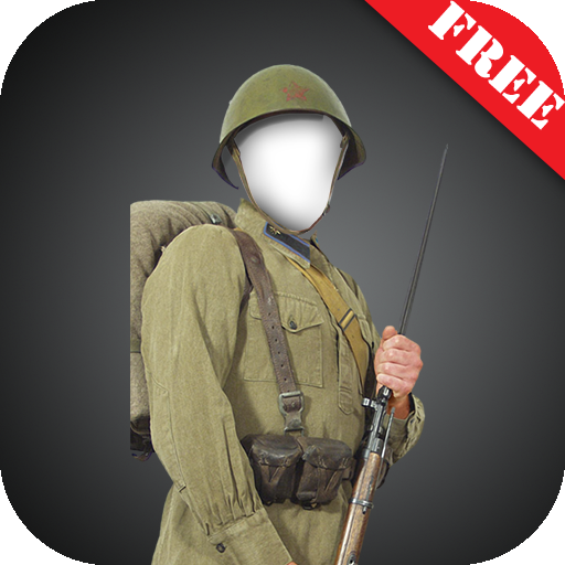 WW 2 soldier suit photomontage أيقونة