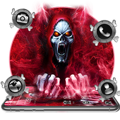 Metal Red Horror Skull Theme icon