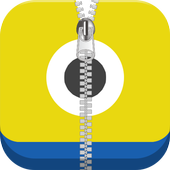 Funny Minion Zipper Screenlock icon