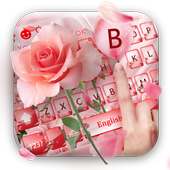 beautiful pink rose keyboard theme on 9Apps