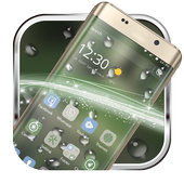 The drizzle of the mobile phone theme icon