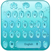 blue drop keyboard theme icon