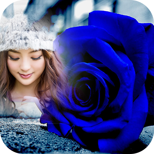 Blue Rose Photo Frame icon