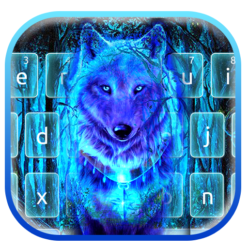 Neon Kleurrijke Wolf Thema icon