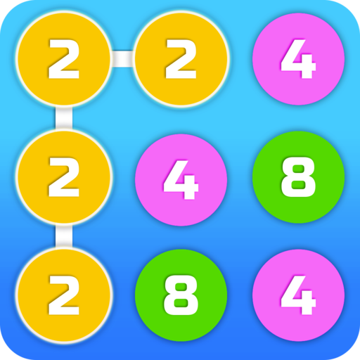 2-4-8 : link identical numbers icon