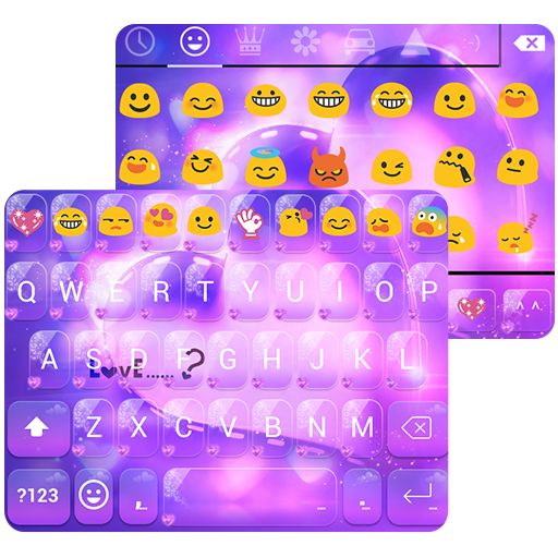 ikon Love Is Emoji Keyboard Theme