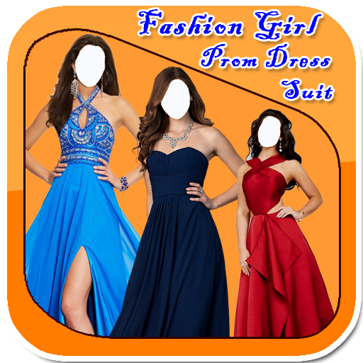 Fashion Girl Prom Dress Suit icon