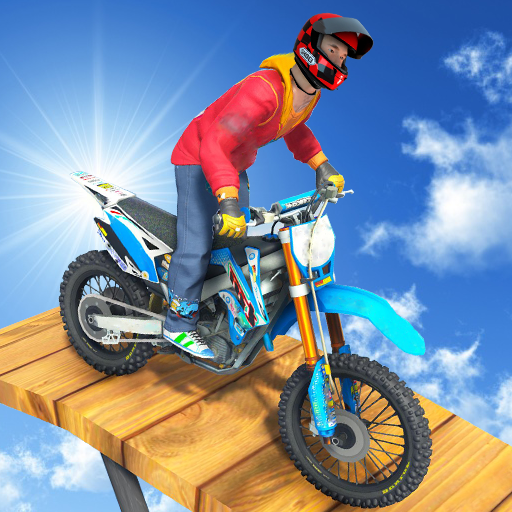 real sky track impossible bike game icon