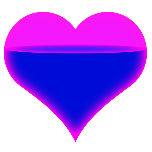 Heart Battery Blue icon