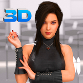 Girl robot simulation (18  prank) icon