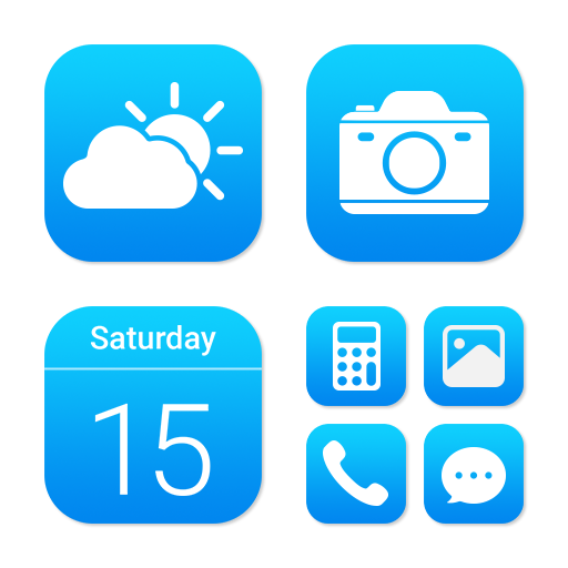Wow Blue Theme  - Icon Pack icon