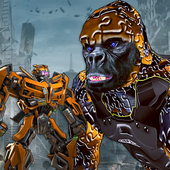 Robot Gorilla Games: Gorilla Robot Rampage Attack icon