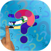 Scratch And Guess Cartoon Character icon