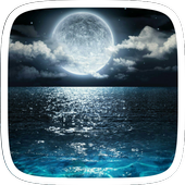 ikon Biru Moonlight Sky Tema