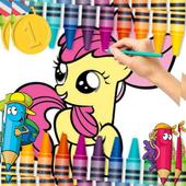 Coloring Unicorn icon